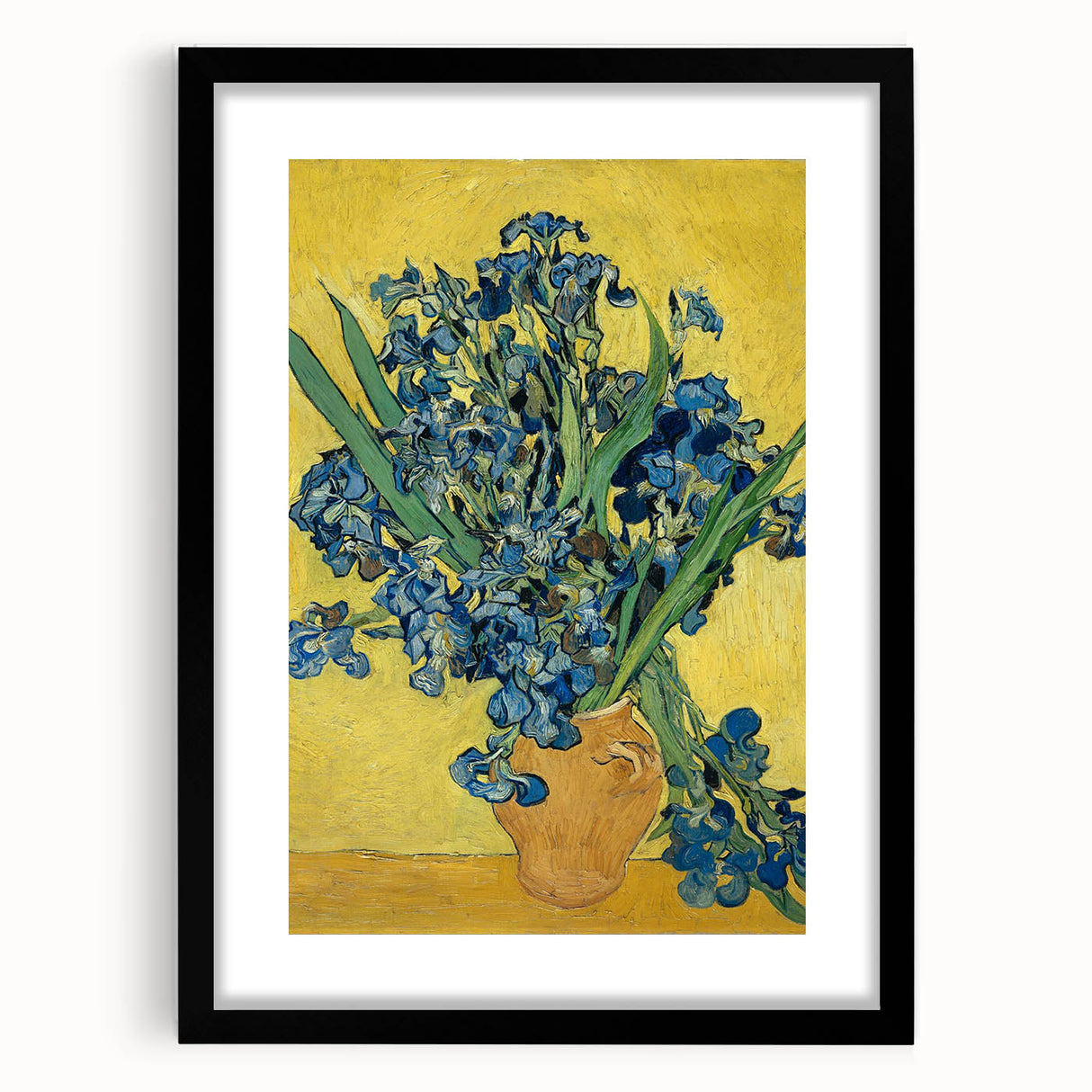 Extra large, colorful abstract art print on canvas, featuring vibrant, textured brushstrokes, ideal for living room decor.