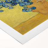 Art deco poster featuring a geometric pattern in bold black and gold, printed on rolled canvas.