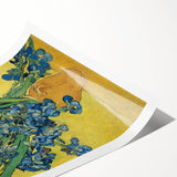 Extra large wall art featuring line art flowers in monochrome, printed on rolled canvas.