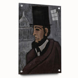 Abstract Modern Art: Dynamic Red, Blue, and Yellow Composition