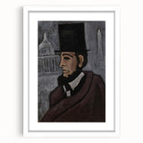 Abstract Modern Art: Dynamic Red, Blue, and Yellow Composition