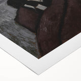 Abstract Modern Art: Dynamic Red, Blue, and Yellow Composition