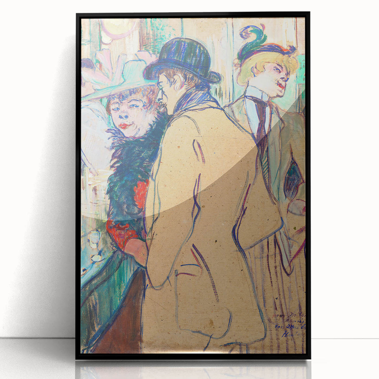 Modern Art Prints: Bold Abstract with Vibrant Red and Gold Strokes