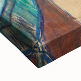 Modern Art Prints: Bold Abstract with Vibrant Red and Gold Strokes