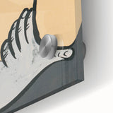 Abstract Modern Art: Fluid Motion in Blue and Gold with Organic Flow