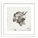 Modern Wall Art – Paul Klee’s "Komiker" in Intricate Monochrome