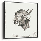 Modern Wall Art – Paul Klee’s "Komiker" in Intricate Monochrome