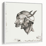 Modern Wall Art – Paul Klee’s "Komiker" in Intricate Monochrome