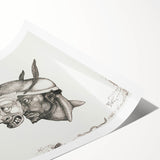 Modern Wall Art – Paul Klee’s "Komiker" in Intricate Monochrome