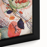 Modern Abstract Art: Vibrant Shapes in Red, Blue, and Yellow Tones