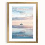 Serene Sailboat Office Wall Art – Modern Office Canvas Print