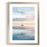 Serene Sailboat Office Wall Art – Modern Office Canvas Print