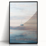 Serene Sailboat Office Wall Art – Modern Office Canvas Print