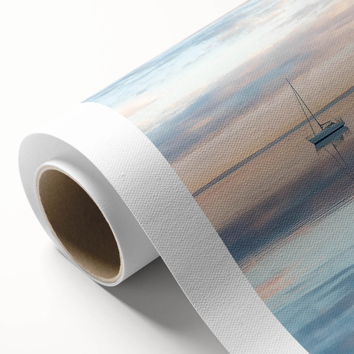 Serene Sailboat Office Wall Art – Modern Office Canvas Print