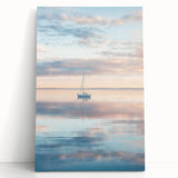 Serene Sailboat Office Wall Art – Modern Office Canvas Print
