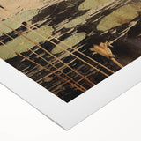 Abstract floral wall art on rolled canvas, showcasing vibrant colors and intricate designs, ideal for modern home decor. Perfect for adding a pop of color to any room.