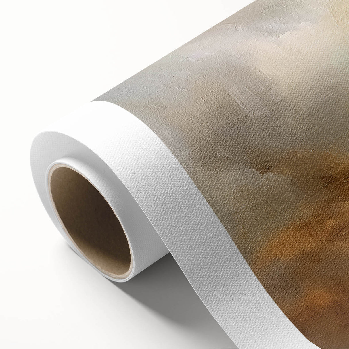 Abstract landscape wall art on rolled canvas, showcasing vibrant colors and dynamic shapes, ideal for modern decor. Packaged securely for delivery.