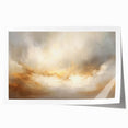 Abstract landscape wall art print showcasing vibrant colors and fluid shapes, rolled for easy display and shipping, ideal for modern home decor.