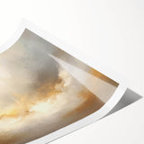 Abstract landscape wall art print showcasing vibrant colors and textured patterns, rolled and ready for framing, perfect for modern home decor.