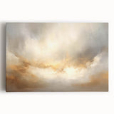 Abstract landscape wall art on stretched canvas showcasing vibrant colors and dynamic shapes, perfect for modern home decor and artistic expression.