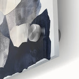 Minimalist Abstract Wall Art – Layered Terrain in Black & Beige