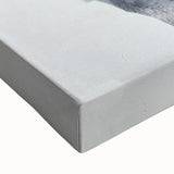 Minimalist Abstract Wall Art – Layered Terrain in Black & Beige