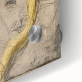 Expressionist Art - Sketch Portrait with Golden Highlights