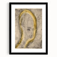 Expressionist Art - Sketch Portrait with Golden Highlights