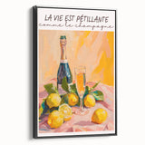 Black and white vintage poster art on framed canvas featuring a classic landscape, ideal for bedroom wall decor.