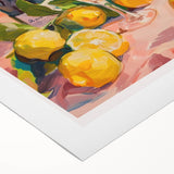 Art deco poster featuring a stylized cocktail glass in muted gold and black tones on a rolled canvas.