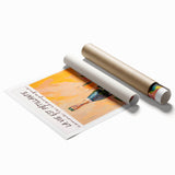 Extra large rolled print of floral art in muted pastel shades, suitable for classy bathroom or large living room decor.