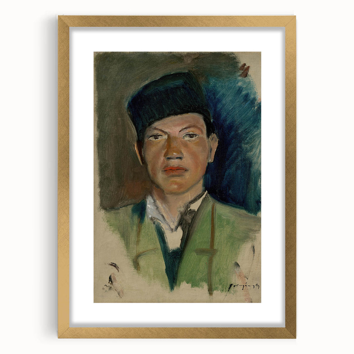 Dreamy Boy - Impressionism Wall Art Portrait | Framed & Canvas Prints