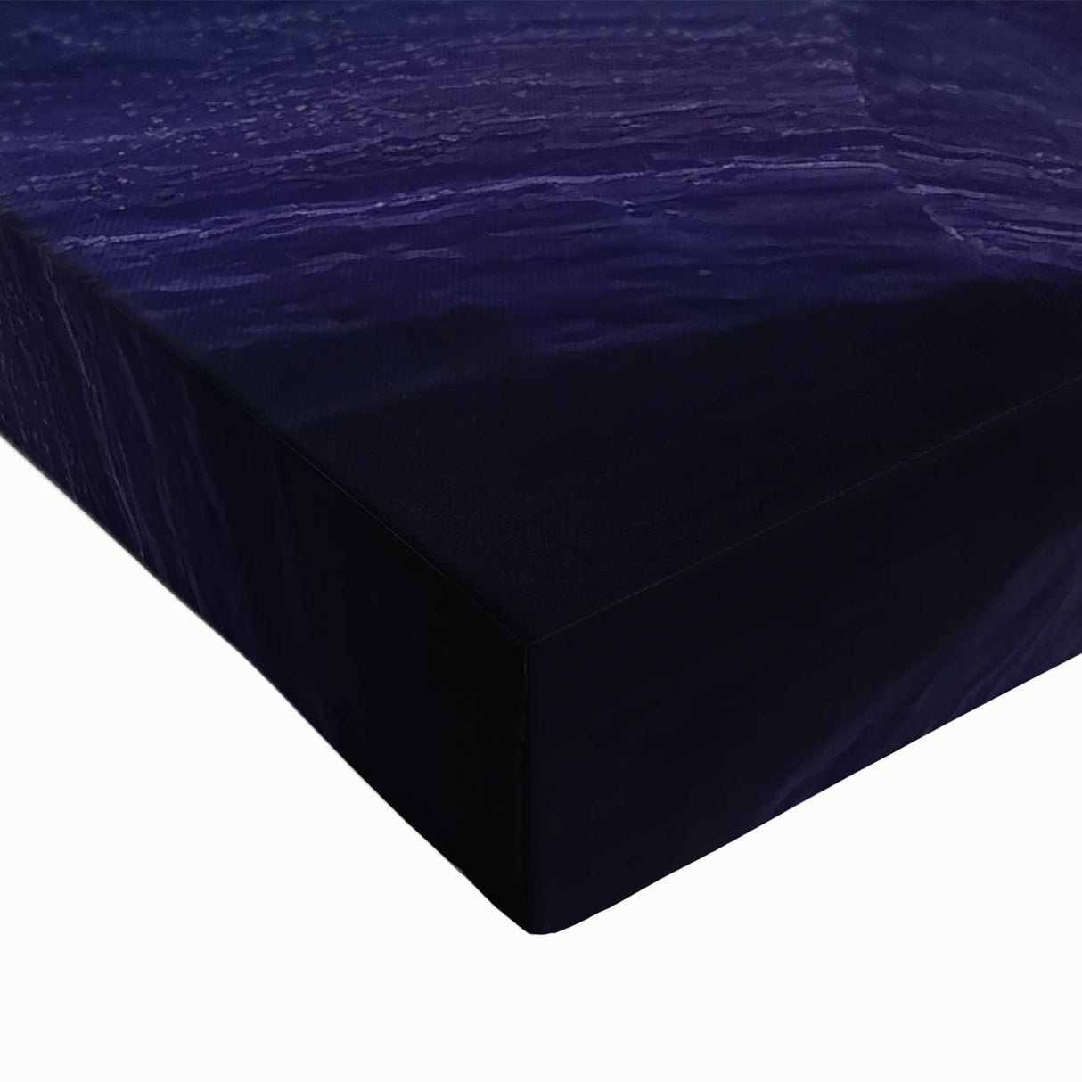 Close-up of a stretched canvas artwork depicting vibrant canyons with rich colors and textures, ideal for home decor or artistic display in living spaces.