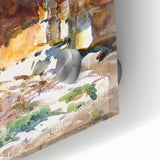 Modern Wall Art - Sunlit Rustic Structure - Contemporary Art Print