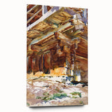 Modern Wall Art - Sunlit Rustic Structure - Contemporary Art Print