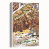 Modern Wall Art - Sunlit Rustic Structure - Contemporary Art Print