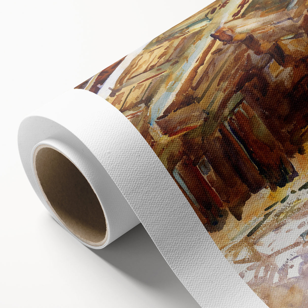 Modern Wall Art - Sunlit Rustic Structure - Contemporary Art Print