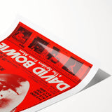 David Bowie Japan Tour Retro Poster - Vintage Concert Art