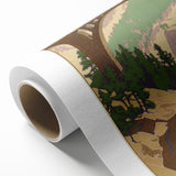 Vintage Switzerland Travel Poster - Rhaetian Railway Viaduct