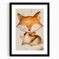 Fox with Star - Kids Room Wall Art Canvas and Framed Options