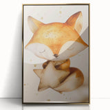 Fox with Star - Kids Room Wall Art Canvas and Framed Options