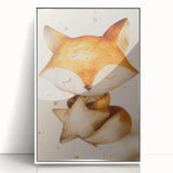 Fox with Star - Kids Room Wall Art Canvas and Framed Options