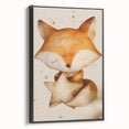 Fox with Star - Kids Room Wall Art Canvas and Framed Options