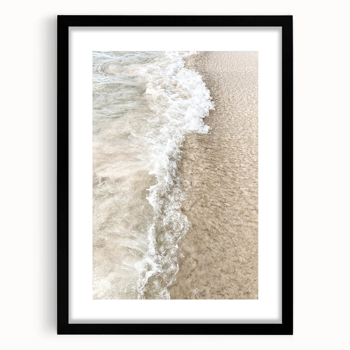 Extra large abstract art print featuring textured swirls in vibrant colors on a black framed canvas.