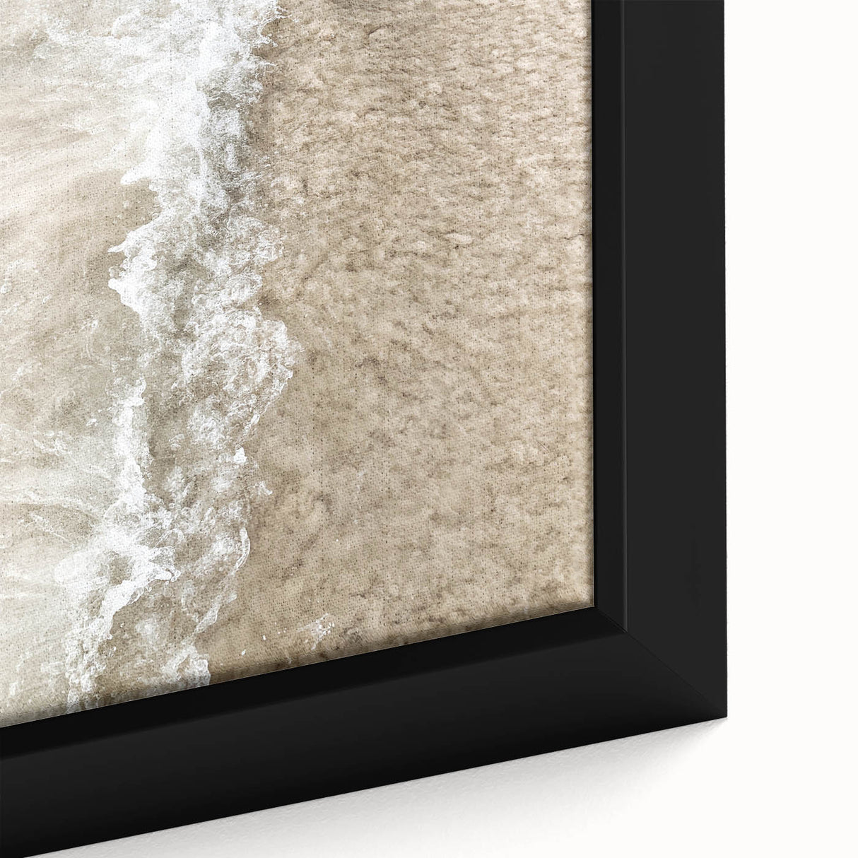Extra large black wall art featuring a textured, colorful abstract design on a framed canvas, ideal for living room decor.