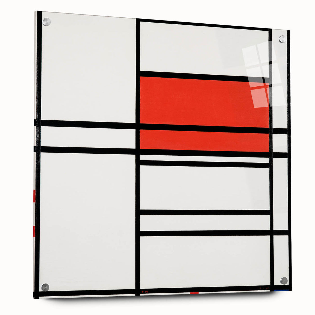 Modern Wall Art – Piet Mondrian’s Composition No. 4 in Red and Blue