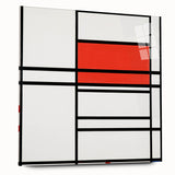 Modern Wall Art – Piet Mondrian’s Composition No. 4 in Red and Blue