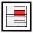 Modern Wall Art – Piet Mondrian’s Composition No. 4 in Red and Blue