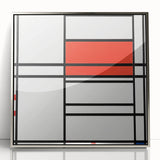 Modern Wall Art – Piet Mondrian’s Composition No. 4 in Red and Blue