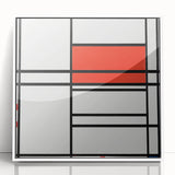 Modern Wall Art – Piet Mondrian’s Composition No. 4 in Red and Blue